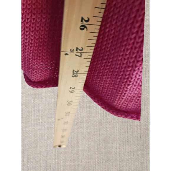 Chicos Womens Knit cardigan buttonCuff Detail size 2 begonia pink - Picture 7 of 12